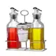 Galheteiro Com Kit Porta Condimento De Vidro 5 Peças - Wincy em oferta