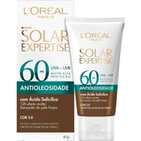 Imagem da promoção Protetor Solar Facial Antioleosidade FPS60 Solar Expertise Efeito Matte Cor 5.0 Negra L’Oréal Paris