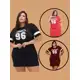 Vestido Estampado Plus Size Curve Curvy Camisão Moda Gringa Verão veste até 56 Camisetão Feminino em oferta