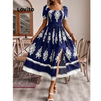 Imagem da promoção Lovito Vestido boho tribal estampado para mulheres LNL67180