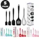 Kit 5 Peças Colher Espátula Fue Espátula Pincel Utensi´lios De Cozinha Silicone em oferta