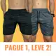Kit 2 Short Mauricinho Masculino Tactel Grosso Bermuda Lisa Masculina Shorts de Elástico em oferta