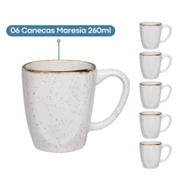 Imagem da promoção Jogo 6 Canecas Café Chá Ryo Maresia 260ml Oxford Porcelanas