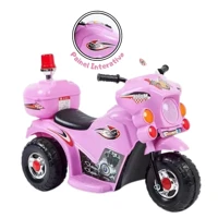 Imagem da promoção Moto Elétrica Infantil 6v Polícia com Bau Giroflex Som e Luz