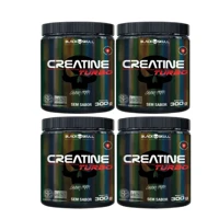 Imagem da promoção Kit 4 Creatinas Turbo 300g Sem Sabor - Black Skull