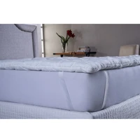 Imagem da promoção Pillow Top Protetor De Colchão para cama Casal Queen 400 fios branco