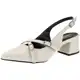 Scarpin Bico Fino Feminino Salto Baixo Slingback Shekinah Fivelas Confortável Lançamento Sensação em oferta