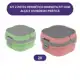 Kit 2 Potes Hermético Marmita Fit Com Alça e Divisórias Prática Plasvale Adulto e Infantil em oferta