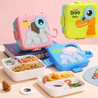 Imagem da promoção lancheira Caixa de almoço de plástico student school divisor bento caixa pode ser aquecido microonda