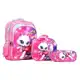 Kit Escolar Infantil Bolsa Lancheira Estojo Estampas 3D Menina e Menino com luzes em oferta