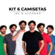Kit 6 Camisetas Básicas Masculina 100% Algodão Reforço Ombro a Ombro Moderna Casual Lisa em oferta