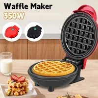 Imagem da promoção Mini Máquina Waffle Panela Elétrica Antiaderente Elétrica Casa Cozinha 110v - 350w