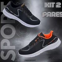 Imagem da promoção KIT 2 Pares Tênis Masculino Esportivos para Corrida e Academia Macio