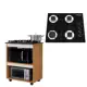 Kit Balcão Cooktop Turim com Fogão Cooktop 4 Bocas Chamalux - KAIKI MÓVEIS em oferta