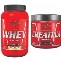 Imagem da promoção Kit Nutri Whey 900g Pote + Creatina Carbo Fuel 300g Integral Médica