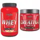 Kit Nutri Whey 900g Pote + Creatina Carbo Fuel 300g Integral Médica em oferta