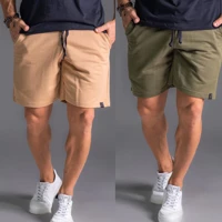 Imagem da promoção Kit 2 Bermuda Shorts de Moleton Masculina Com Amarração e Elástico Academia Treino/Casual.