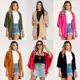 Kimono Cardigan Feminino Manga 3/4 Soltinho 100% Viscose Blogueirinha-Terceira Peça -Casaquinho Femi em oferta