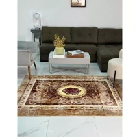 Imagem da promoção Tapete Sala Quarto Floral 1,45x1,95 Mt Antiderrapante Ins Flannel Grande Estampado