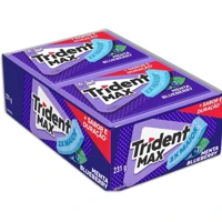 Imagem da promoção Chiclete Trident Max Menta Blueberry Sem Açúcar - Caixa com 14 unid. de 16,5g