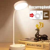 Imagem da promoção Luminária De Mesa Recarregáveis Led Com Proteção Os Olhos Usb Iluminaria Abajur Lâmpada De Mesa Para