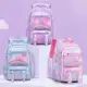 Mochila escolar para meninas estilo arco-íris em oferta