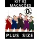 KIT 2 PLUS SIZE Macaquinho Macacão Fitness Academia EXCELENTE QUALIDADE (COM BOJO REMOVÍVEL) em oferta
