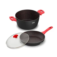 Imagem da promoção Panelas Ichef Home Sauté Grand e Family Size com Tampa de Vidro 24Cm