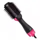 Escova Secadora Alisadora Modeladora 1000w Uso Profissional 110V/ 220V Cor Preto e Rosa em oferta