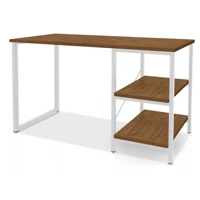 Imagem da promoção Escrivaninha Star Steel Mobile Star mdf de 120cm x 74cm x 45cm Branco Imbuia