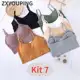 XYOUPING Kit 4/7 Sutiã Decotado sem Aro / Sutiã Wrap que Mostra as Costas Feminino Low-cut rimless u em oferta