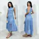 Vestido Longo Tricot Midi Rendado Forrado - Vestido Tricô em oferta