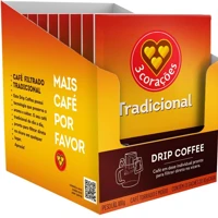 Imagem da promoção Café Drip Coffee Tradicional 3 Corações- contém 10 unidades