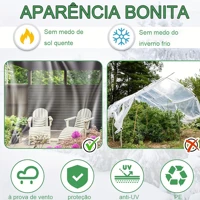 Imagem da promoção Lona Transparente Impermeável Reforçada Cobertura para Portas e Terraços Garagem e Proteção de Horta