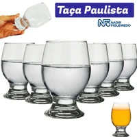 Imagem da promoção 6 KIT Taça Paulista 250ml Nadir Figueredo Cerveja Suco Água