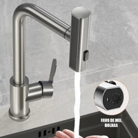 Imagem da promoção Torneira de Aço Inoxidável 4-em-1 com Função Pull-out (3 Modos)