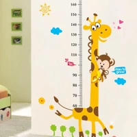 Imagem da promoção EB Adesivo De Parede Girafa/Macaco Com Medida De Altura Digital/Arte/Decoração DIY