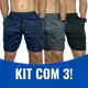 3 Shorts Tactel Bermuda Masculina Mauricinho Kit Short Tectel Praia Short Masculino Liso em oferta