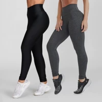 Imagem da promoção Kit 2 Calças Legging Feminina Empina Bumbum em Suplex com Cintura Alta e Zero Transparência