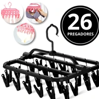 Imagem da promoção Varal Para Roupa intima 26 Prendedores Dobravel Reforçado Original Meia Varal Apartamento Pendurável