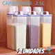 KIT 2 Pote Hermético 2,5L com Copo Medidor e Bico Dosador - Cozinha, Lavanderia e Multiuso - BC-105 em oferta