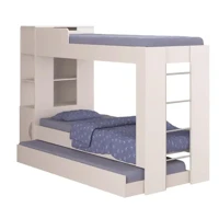 Imagem da promoção Beliche Cama Auxiliar Ditália Treliche CM-15 Branco Cozy