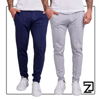 Imagem da promoção Kit 2 Calça Masculina Moletinho Alfaiataria Skinny