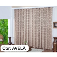 Imagem da promoção Cortina Jacquard 3,00 x 2,80 Para Sala e Quarto Várias Cores