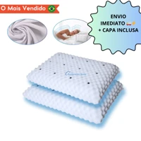 Imagem da promoção Travesseiro MAGNÉTICO com Infravermelho Altura Médio Ortopédico Anti ronco Anatômico Alivia Dor
