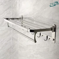 Imagem da promoção Toalheiro Dobrável Para Banheiro De Parede 60cm Inox Cromada Yesop