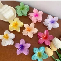 Imagem da promoção Kit 2/6/12 Pcs Presilha Piranha Flor De Cabelo Mini Pequeno Acrilico 4cm Verão Aestheric Grampo Summ