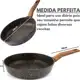 Frigideira Antiaderente de Alumínio Revestimento Cerâmico Premium Funda Cabo Madeira Não Gruda em oferta