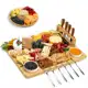 Kit Tábua Para Queijos Frios e Petiscos Petisqueira Magnetico Completo Facas, Garfos, Potinhos em oferta