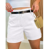 Imagem da promoção EMILI SHORT LINHO FEMININO COM CINTO FINO